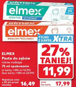 Kaufland Elmex Pasta do zębów różne rodzaje 75 ml opakowanie oferta