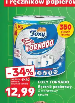 Kaufland FOXY TORNADO Ręcznik papierowy 3-warstwowy sztuka oferta
