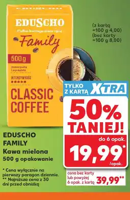 Kaufland EDUSCHO FAMILY Kawa mielona 500 g opakowanie oferta