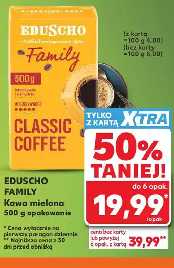 Kaufland EDUSCHO FAMILY Kawa mielona 500 g opakowanie oferta