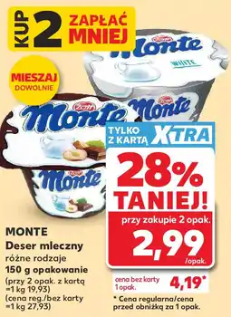 Kaufland MONTE Deser mleczny oferta