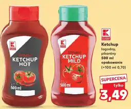 Kaufland Ketchup łagodny, pikantny 500 ml opakowanie oferta