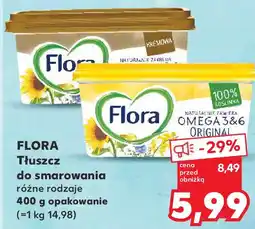 Kaufland FLORA Tłuszcz do smarowania różne rodzaje 400 g opakowanie oferta