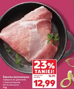 Kaufland Żeberka ekstramięsne najlepsze do gotowania z kiszoną kapustą lub do pieczenia oferta