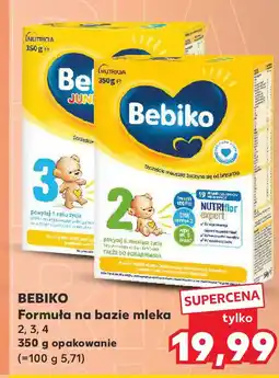 Kaufland BEBIKO Formuła na bazie mleka 2, 3, 4 350 g opakowanie oferta