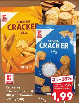 Kaufland Krakersy różne rodzaje oferta
