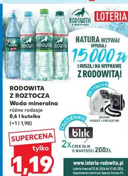 Kaufland Woda mineralna różne rodzaje 0,6 l butelka oferta