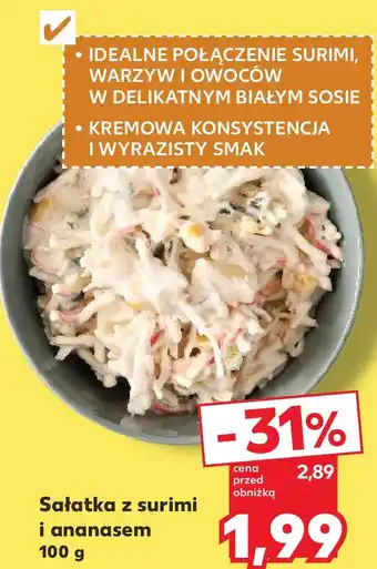 Kaufland Sałatka z surimi i ananasem oferta