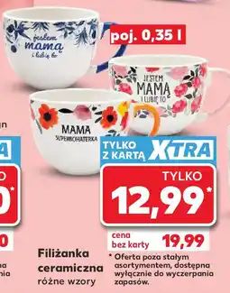 Kaufland Filiżanka ceramiczna różne wzory oferta