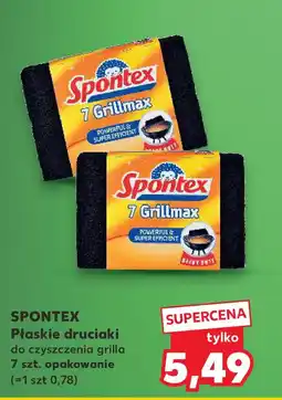 Kaufland Spontex Płaskie druciaki do czyszczenia grilla oferta