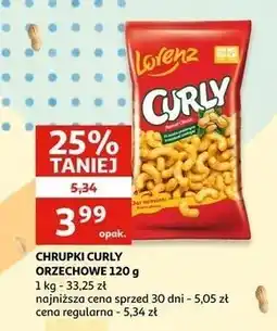 Auchan Chrupki Curly orzechowe oferta