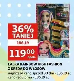 Auchan LALKA RAINBOW HIGH FASHION Z KREDĄ DO WŁOSÓW oferta