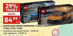Auchan KLOCKI LEGO SPEED CHAMPIONS: 77253, 77254, 77255, 77257, 77259 oferta
