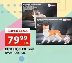 Auchan KLOCKI QBI KOT 2w1 DWA RODZAJE oferta