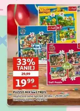 Auchan PUZZLE MIX 4W1 TREFL oferta