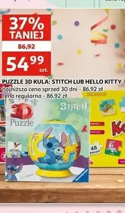 Auchan Puzzle 3D kula: Stitch lub Hello Kitty oferta