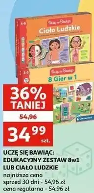 Auchan UCZĘ SIĘ BAWIĄC: EDUKACYJNY ZESTAW 8w1 LUB CIAŁO LUDZKIE oferta