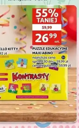 Auchan PUZZLE EDUKACYJNE MAXI ABINO oferta