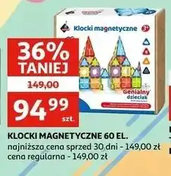 Auchan KLOCKI MAGNETYCZNE 60 EL oferta