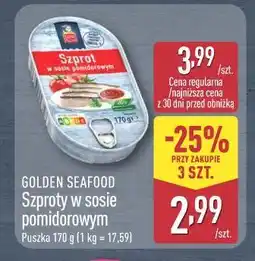ALDI Szproty w sosie pomidorowym Golden Seafood oferta