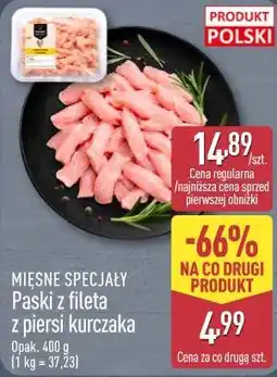 ALDI Paski z fileta z piersi kurczaka MIĘSNE SPECJAŁY oferta