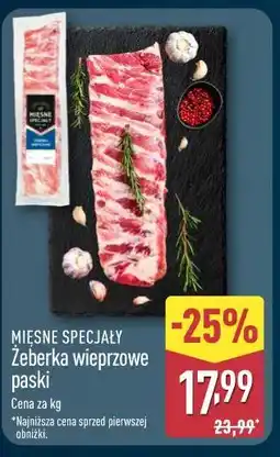 ALDI Żeberka wieprzowe paski oferta