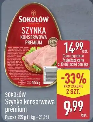 ALDI Szynka konserwowa premium SOKOŁÓW oferta