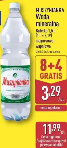 ALDI Woda mineralna MUSZYNIANKA oferta