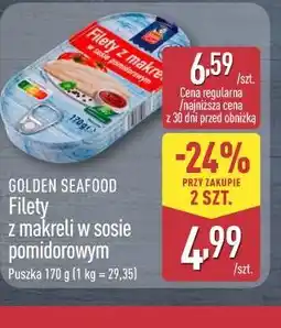 ALDI GOLDEN SEAFOOD Filety z makreli w sosie pomidorowym oferta
