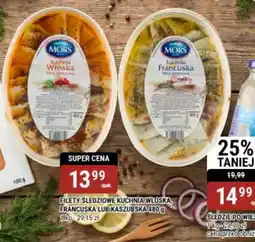 bi1 Filety śledziowe kuchnia włoska, francuska lub kaszubska oferta