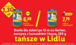Lidl Danie dla dzieci po 12m-cu Gerber warzywa z kurczakiem i kaszą oferta