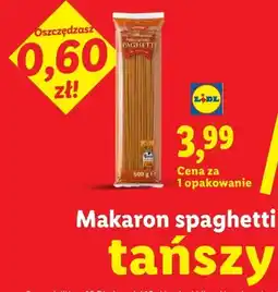 Lidl Makaron spaghetti pełnoziarnisty Combino oferta