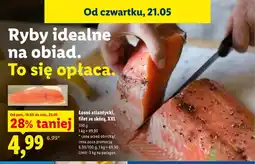 Lidl Łosoś atlantycki filet ze skórą XXL oferta