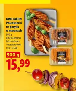 Lidl Polędwiczki na patyku w marynacie GRILL&FUN miodowo-musztardowej oferta