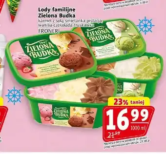 Prim Market Lody familijne Zielona Budka karmel z solą-śmietanka-pistacja oferta