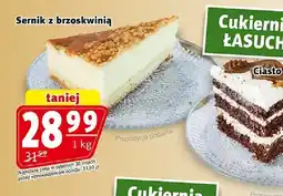 Prim Market Sernik z brzoskwinią Cukiernia Łasuch oferta