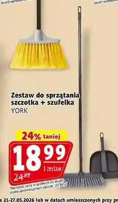 Prim Market Zestaw do sprzątania szczotka + szufelka YORK oferta