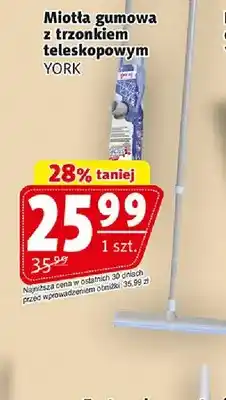 Prim Market Miotła gumowa z trzonkiem teleskopowym YORK oferta