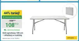 ERLI Stół ogrodowy 180cm - składany w walizkę oferta