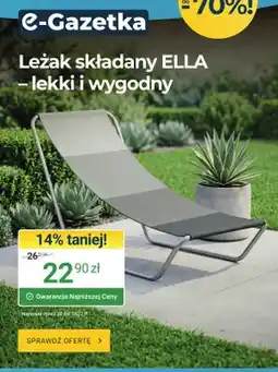 ERLI Leżak składany ELLA oferta