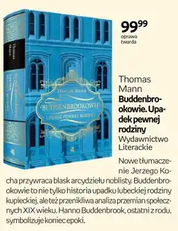 Empik Książka Thomas Mann Buddenbrookowie. Upadek pewnej rodziny Wydawnictwo Literackie oprawa twarda oferta