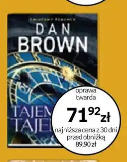 Empik Książka Tajemnica tajemnic Dan Brown oprawa twarda oferta