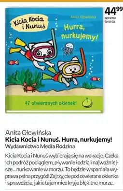 Empik Książka Kicia Kocia i Nunuś. Hurra, nurkujemy! Anita Głowińska oprawa twarda oferta