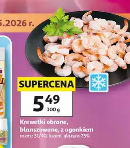 Auchan Blanszowane krewetki oferta