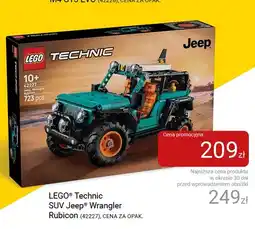 Smyk Klocki LEGO Technic SUV Jeep Wrangler Rubicon (42227) oferta