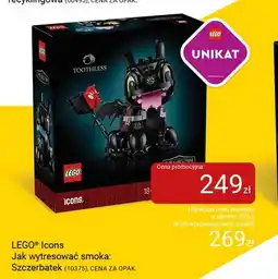 Smyk Klocki LEGO Icons Jak wytresować smoka: Szczerbatek (10375) oferta