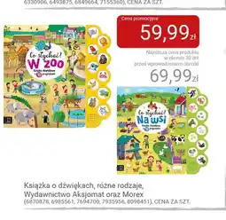 Smyk Książka o dźwiękach Co słychać? W zoo Wydawnictwo Aksjomat oferta