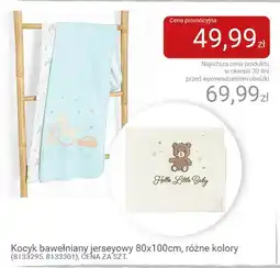 Smyk Kocyk bawełniany jerseyowy Hello Little Baby 80x100cm oferta