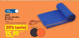 Lidl Ręcznik Crivit oferta
