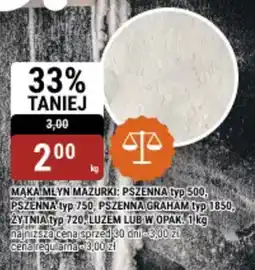 bi1 Mąka młyn mazurki: pszenna typ 500, pszenna typ 750, pszenna graham typ 1850, oferta